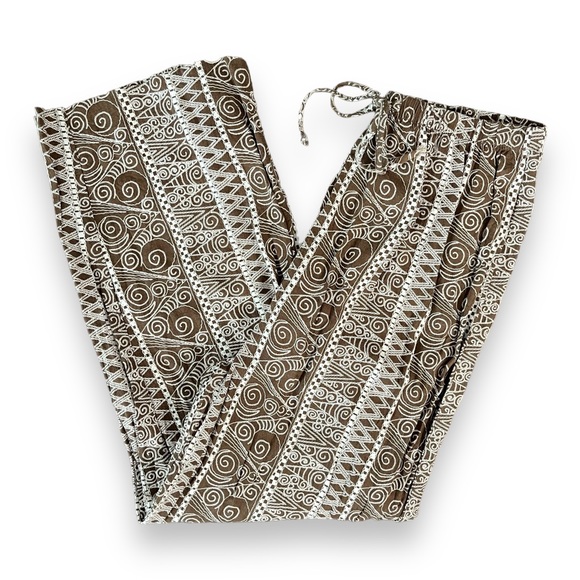 Vintage Boho Patterned High Waisted Pants - Picture 2 of 9